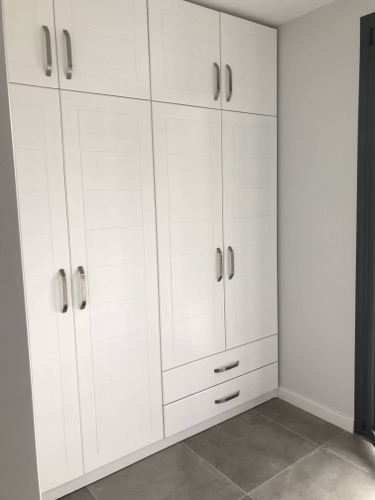 Finished of freestanding wardrobes for dressing room. Design by Ugur Bolat.