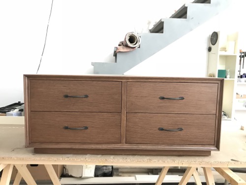 Handmade television unit, by customers request, made and designed by Ugur Bolat.