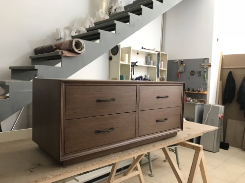 Handmade television unit, by customers request, made and designed by Ugur Bolat.