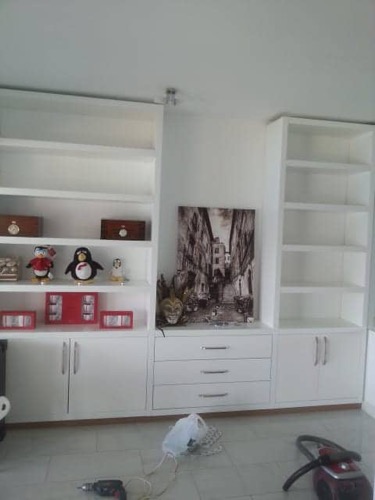 Large living room, made to customers specifications for drawers and shelves