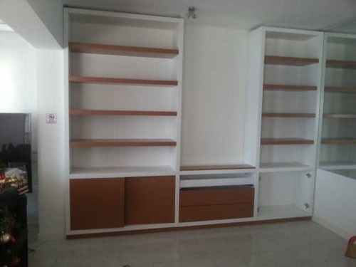 Mid project - Large living room, made to customers specifications for drawers and shelves